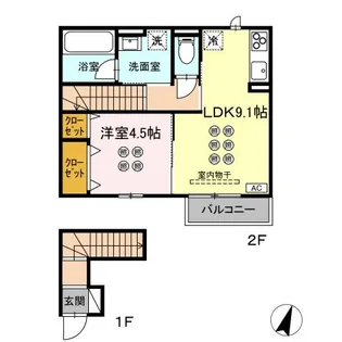 セレニテ【202号室】の間取り