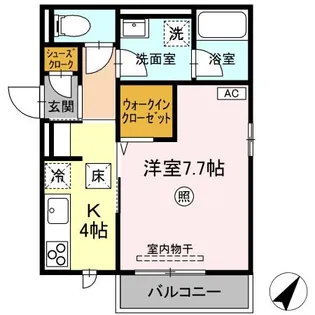 サンライズ【1階】の間取り