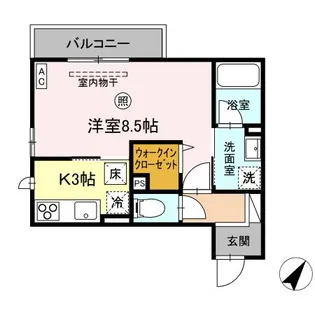 サンライズ【1階】の間取り