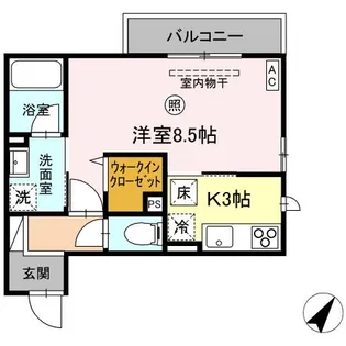 サンライズ【1階】の間取り