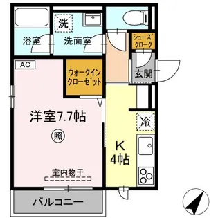 サンライズ【2階】の間取り