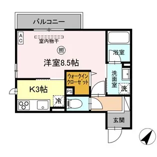 サンライズ【2階】の間取り