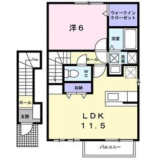 サンリュー 07 A【2階】の間取り