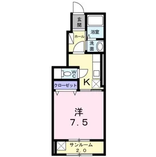 プリムローズ【1階】の間取り
