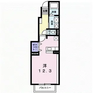 スプリングフィールドB【1階】の間取り