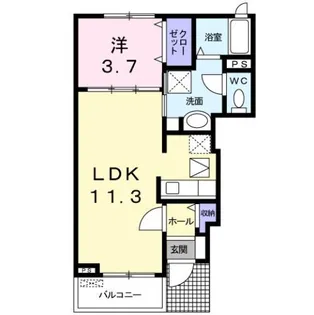 セレノジュール【1階】の間取り