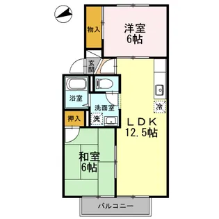 アベニュー 皆生【2階】の間取り