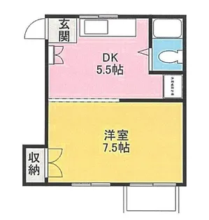 ソファレM【102号室】の間取り