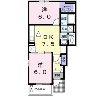 ル・サンⅡ【1階】の間取り