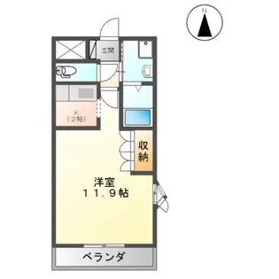 プロニティ表【201号室】の間取り