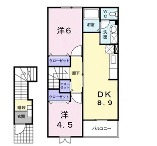 シャルマン・アビテA【2階】の間取り