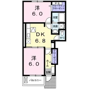 STARRY NOON Ⅰ【1階】の間取り