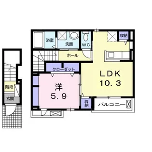 ラルーチェ【2階】の間取り