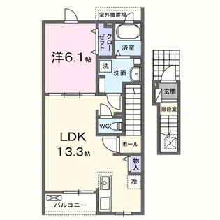 プレッソ エテルノ【2階】の間取り