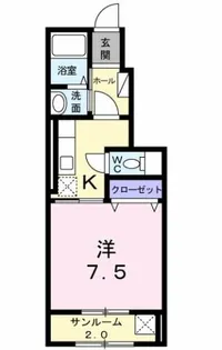 フェアリーガーデン【1階】の間取り