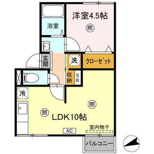 ハイツ松本【2階】の間取り