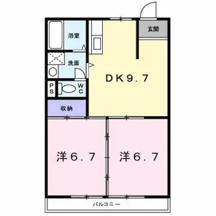第3コーポエンナ【2階】の間取り