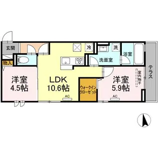 グリーンガーデン【3階】の間取り