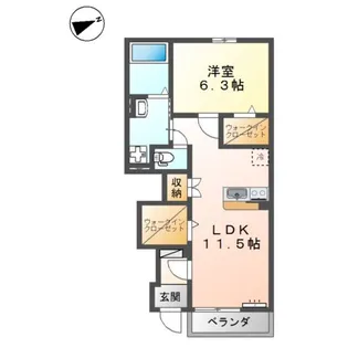 フレアマンションⅢ【1階】の間取り