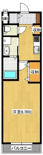 アヴニール立町【1階】の間取り
