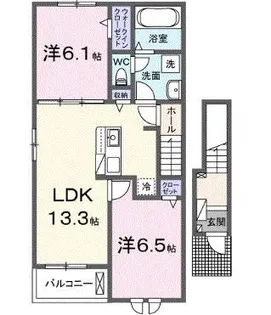 リアンTE【2階】の間取り