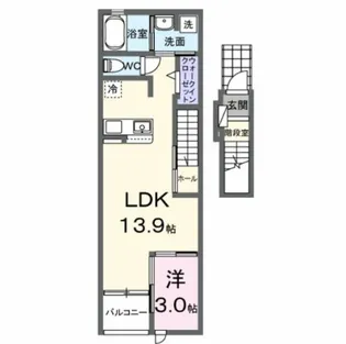 セントアンドリュース【2階】の間取り