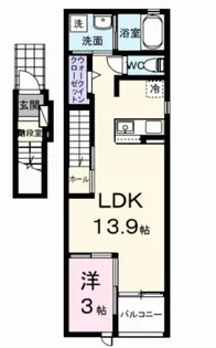 セントアンドリュース【2階】の間取り