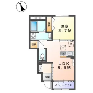 ベルクオーレⅡ【1階】の間取り