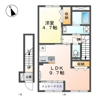 moony(ムーニィ)【2階】の間取り