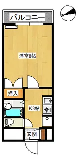 スカイタウンコーストⅢ【5階】の間取り