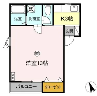 ハイツジュネス【2階】の間取り