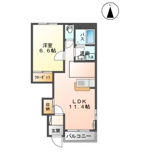 メゾン ドゥ クレシア【1階】の間取り