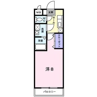 ピュア セルト森尾【2階】の間取り