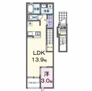 セントアンドリュース【2階】の間取り