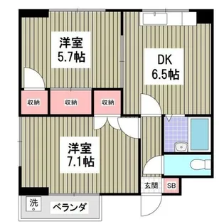埼玉県さいたま市北区大成町4丁目【マンション】の間取り