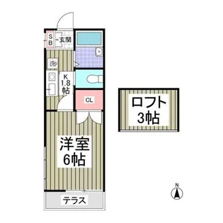 埼玉県所沢市星の宮2丁目【アパート】の間取り