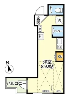 東京都足立区中央本町2丁目【アパート】の間取り