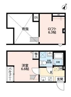 埼玉県所沢市弥生町【アパート】の間取り
