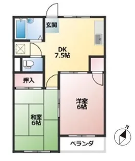 埼玉県狭山市富士見1丁目【マンション】の間取り