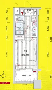 愛知県名古屋市東区泉1丁目【マンション】の間取り