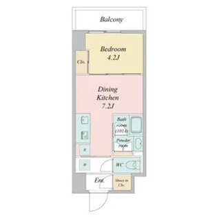 愛知県名古屋市中区伊勢山2丁目【マンション】の間取り