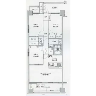 愛知県名古屋市中川区松重町【マンション】の間取り
