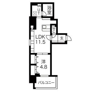 愛知県名古屋市中区栄2丁目【マンション】の間取り