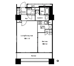 愛知県名古屋市中村区名駅南2丁目【マンション】の間取り