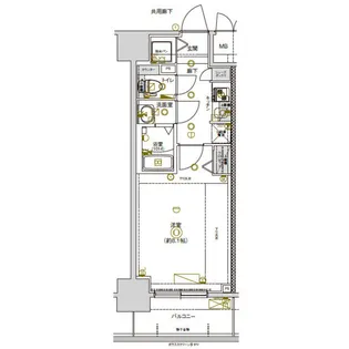愛知県名古屋市中区新栄1丁目【マンション】の間取り