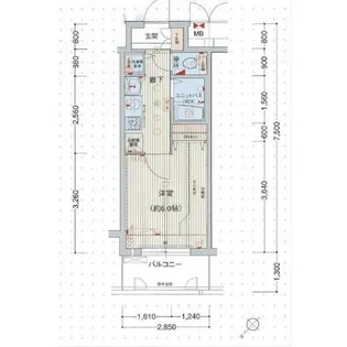 愛知県名古屋市中区新栄3丁目【マンション】の間取り