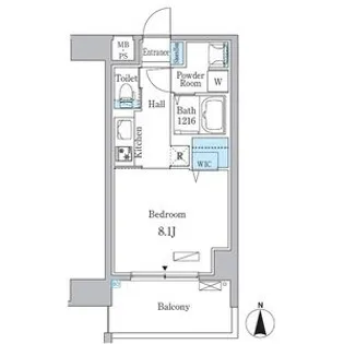 愛知県名古屋市中村区亀島2丁目【マンション】の間取り