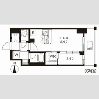 愛知県名古屋市中区新栄1丁目【マンション】の間取り