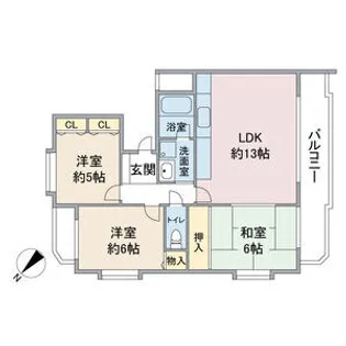 愛知県名古屋市東区筒井3丁目【マンション】の間取り