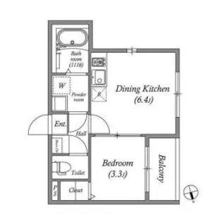 アークヴィラ東野【2階】の間取り